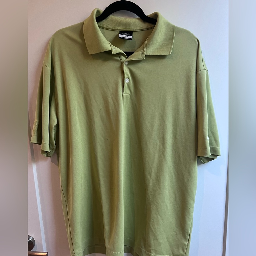 Nike Golf Dri-fit Light Green Polo Shirt